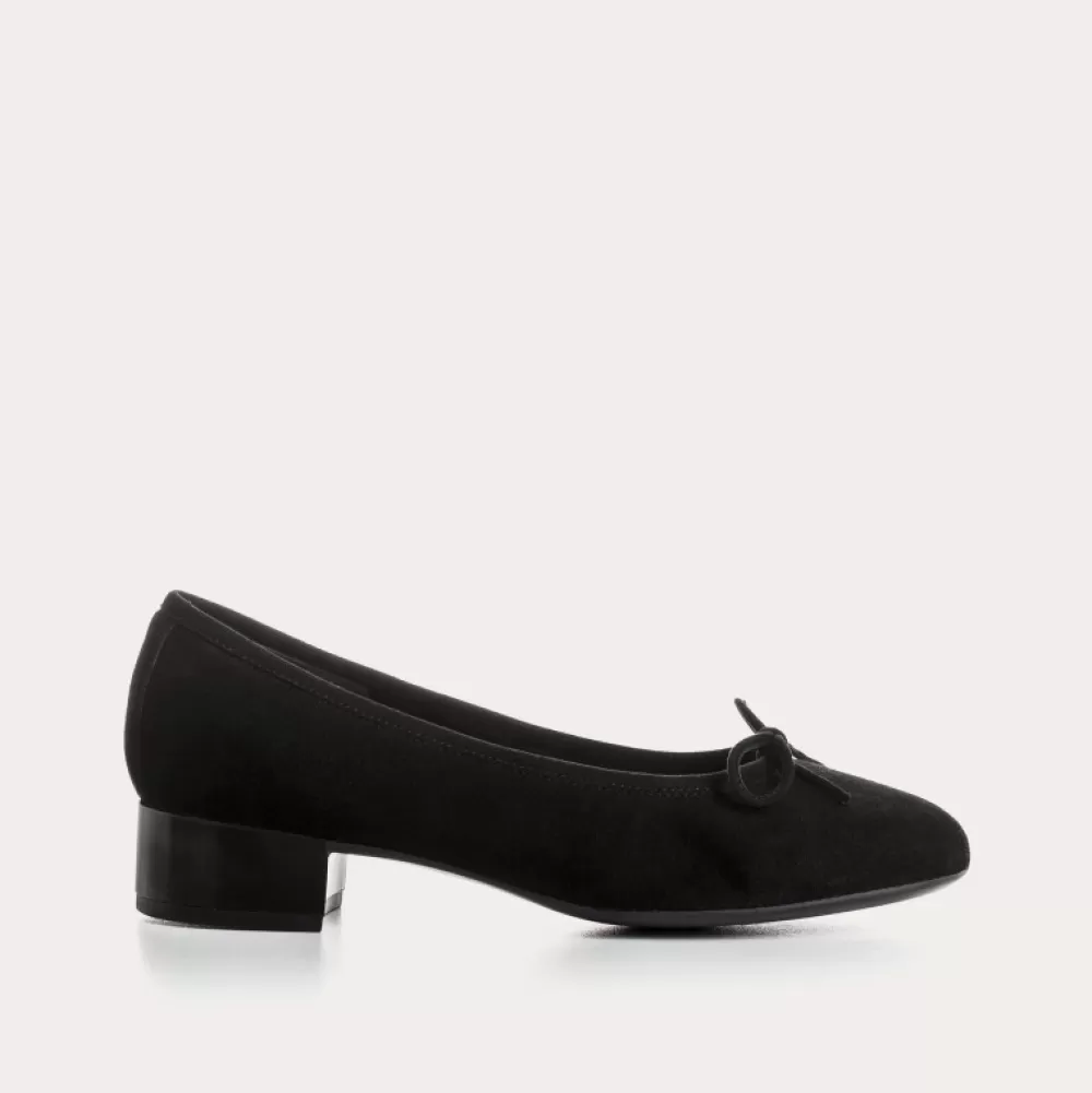 Femme Reqins Ballerines Alma Cuir Velours