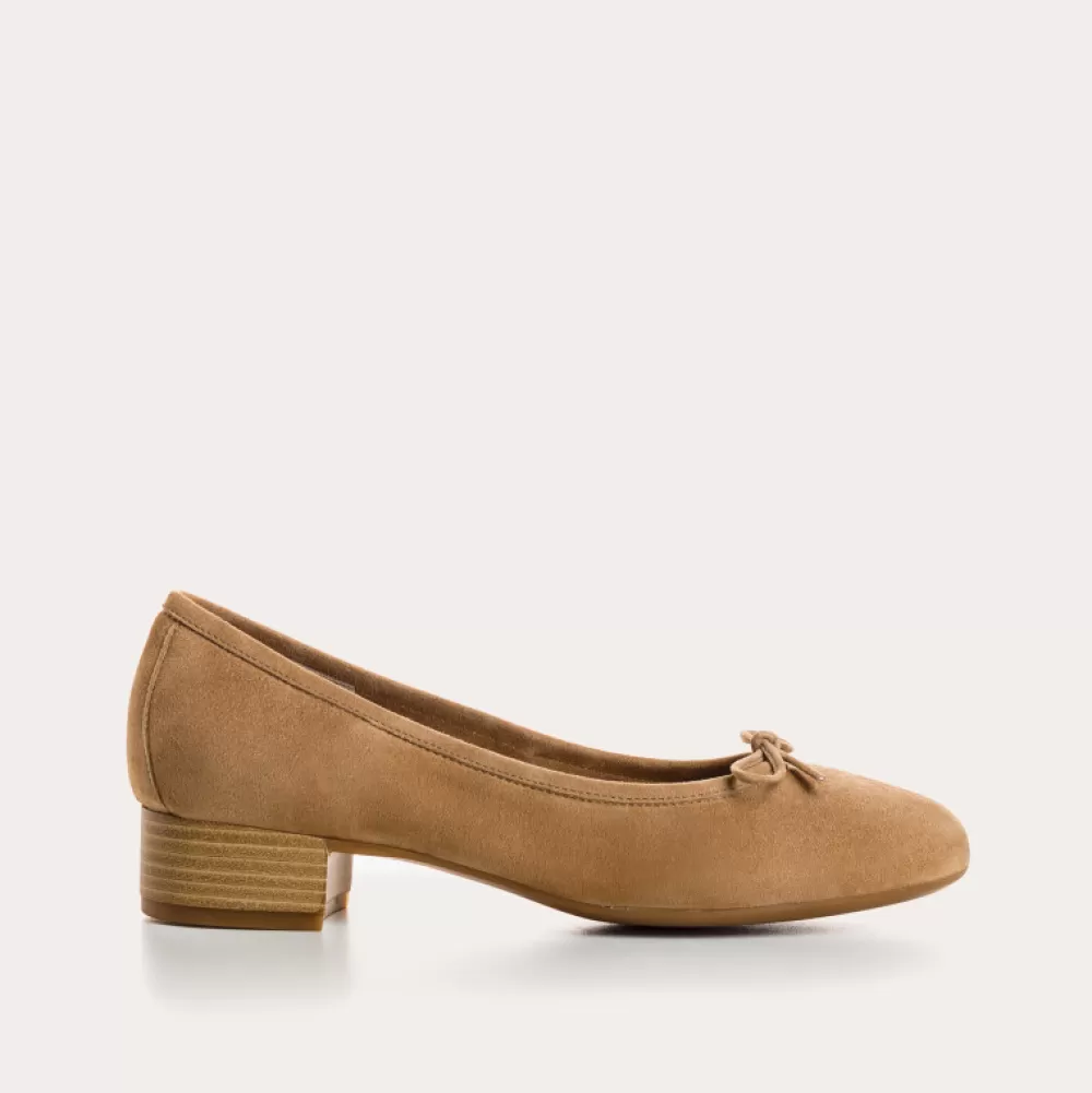 Femme Reqins Ballerines Alma Cuir Velours