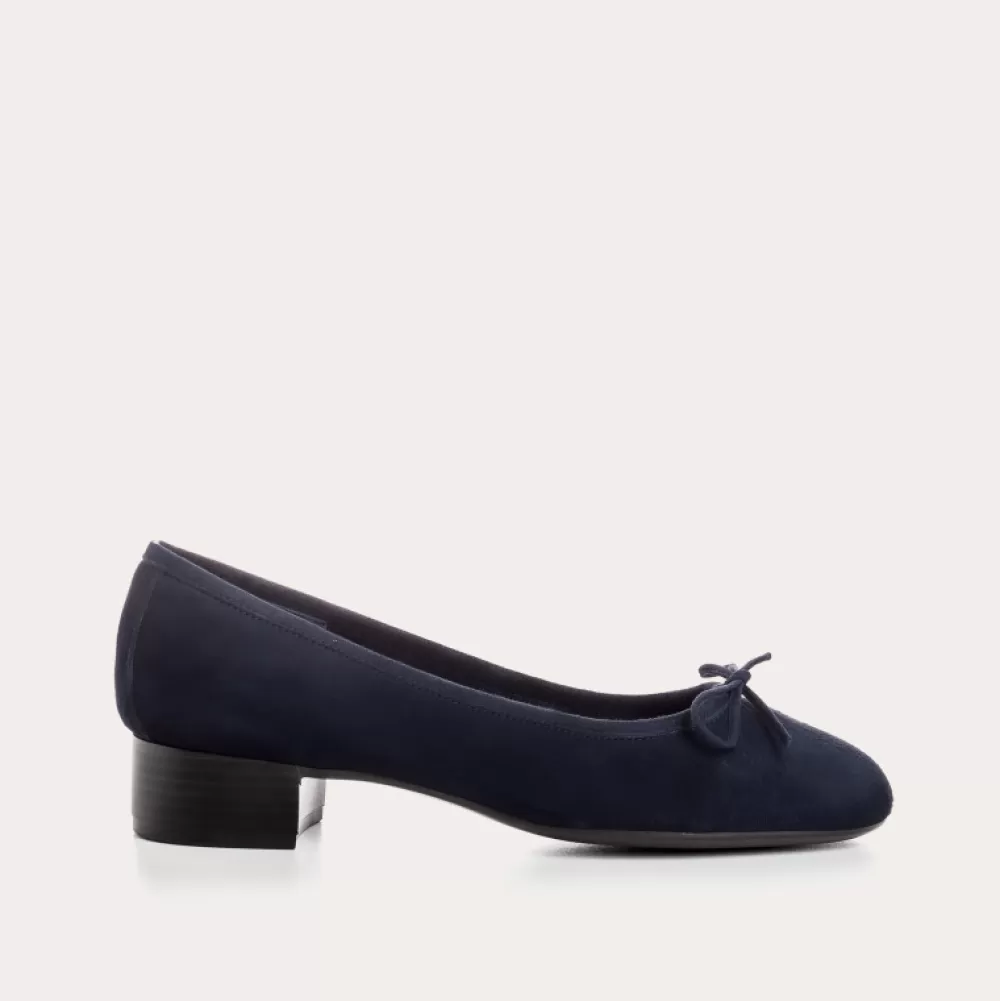 Femme Reqins Ballerines Alma Cuir Velours