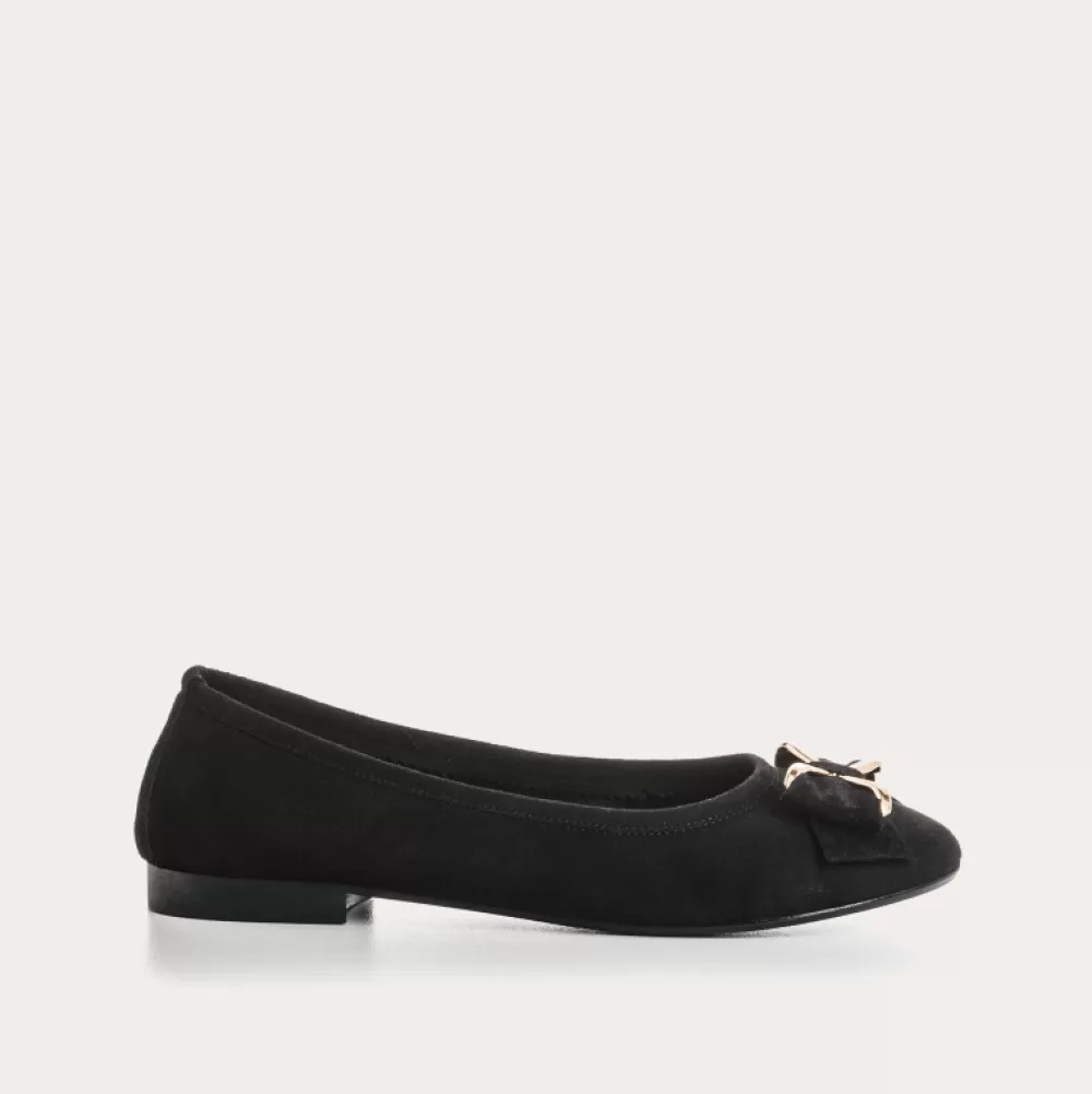 Femme Reqins Ballerines Capucine Cuir Velours