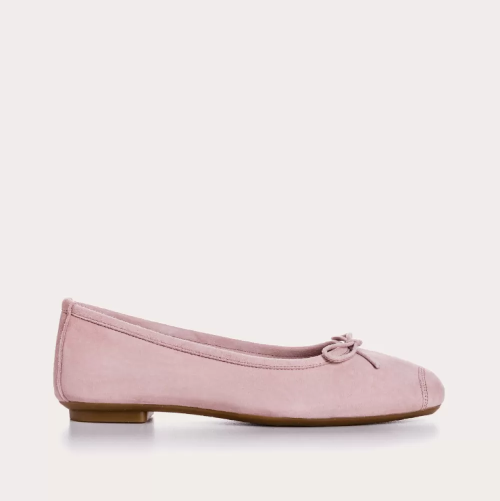 Femme Reqins Ballerines Harmony Cuir Velours Cc