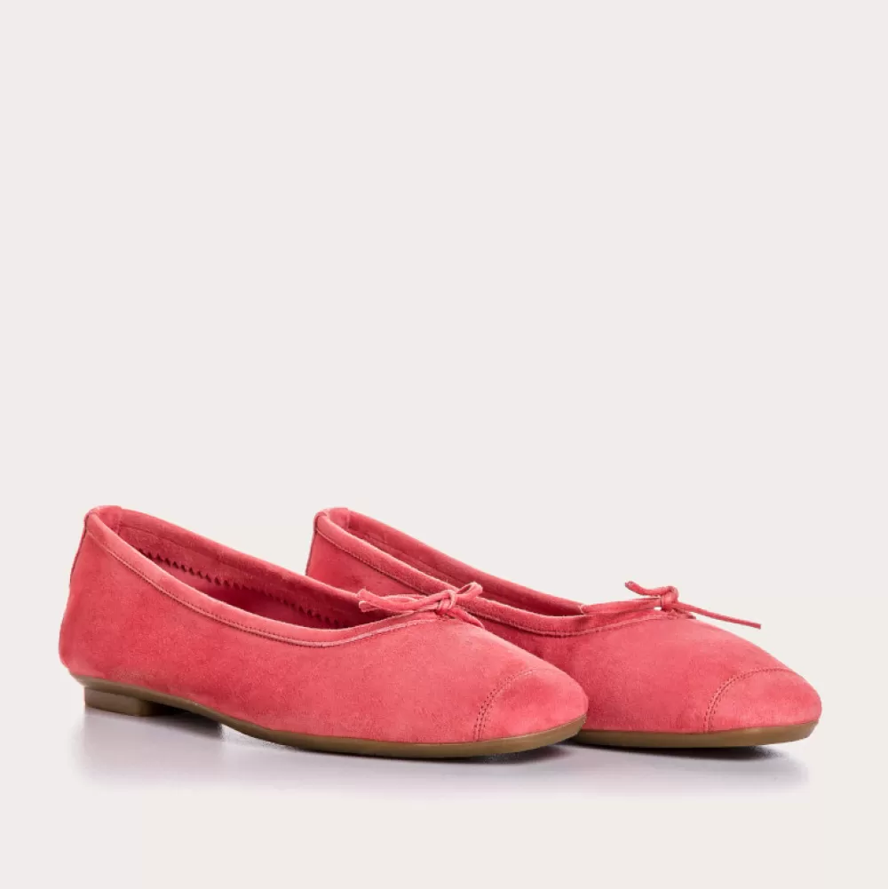 Femme Reqins Ballerines Harmony Cuir Velours Cc