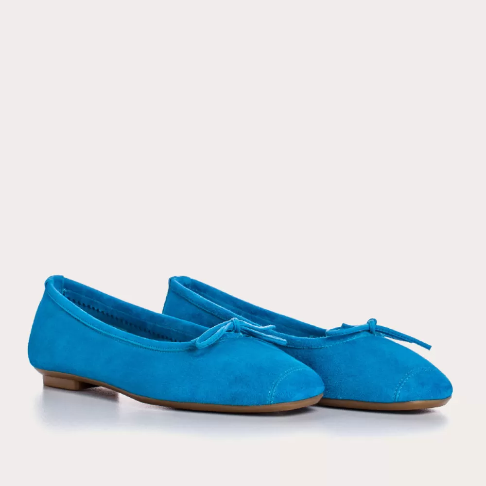 Femme Reqins Ballerines Harmony Cuir Velours Cc