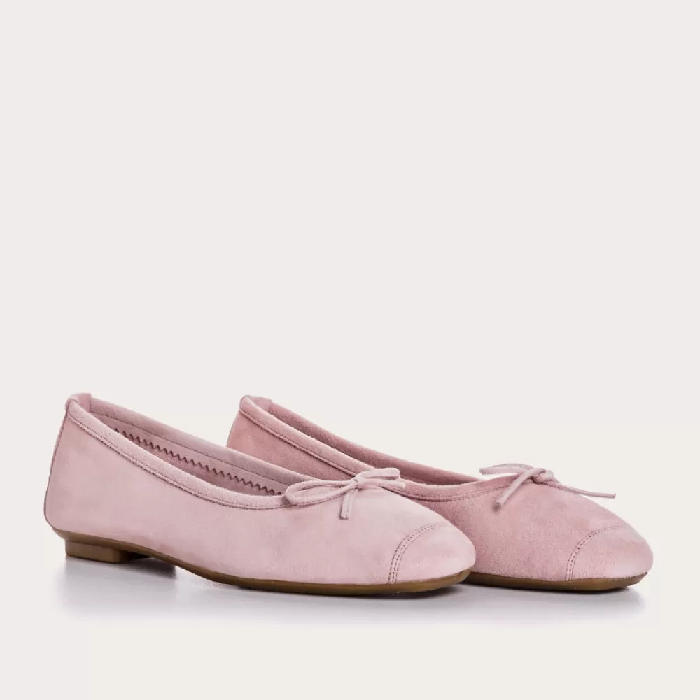 Femme Reqins Ballerines Harmony Cuir Velours Cc