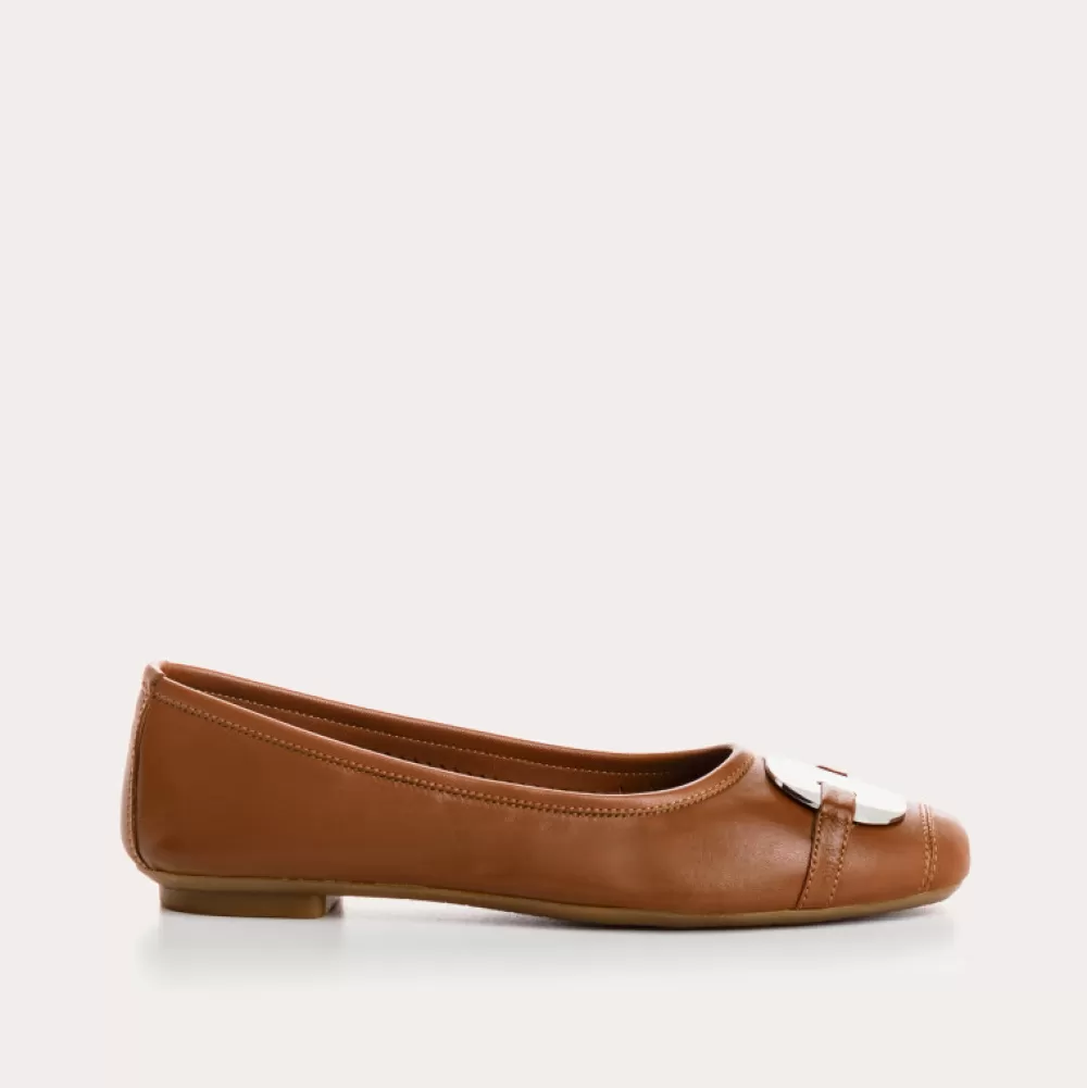 Femme Reqins Ballerines Hermes Cuir