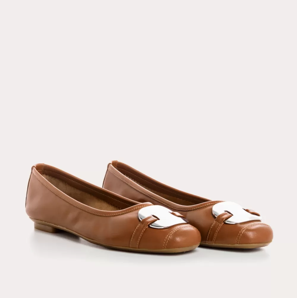 Femme Reqins Ballerines Hermes Cuir