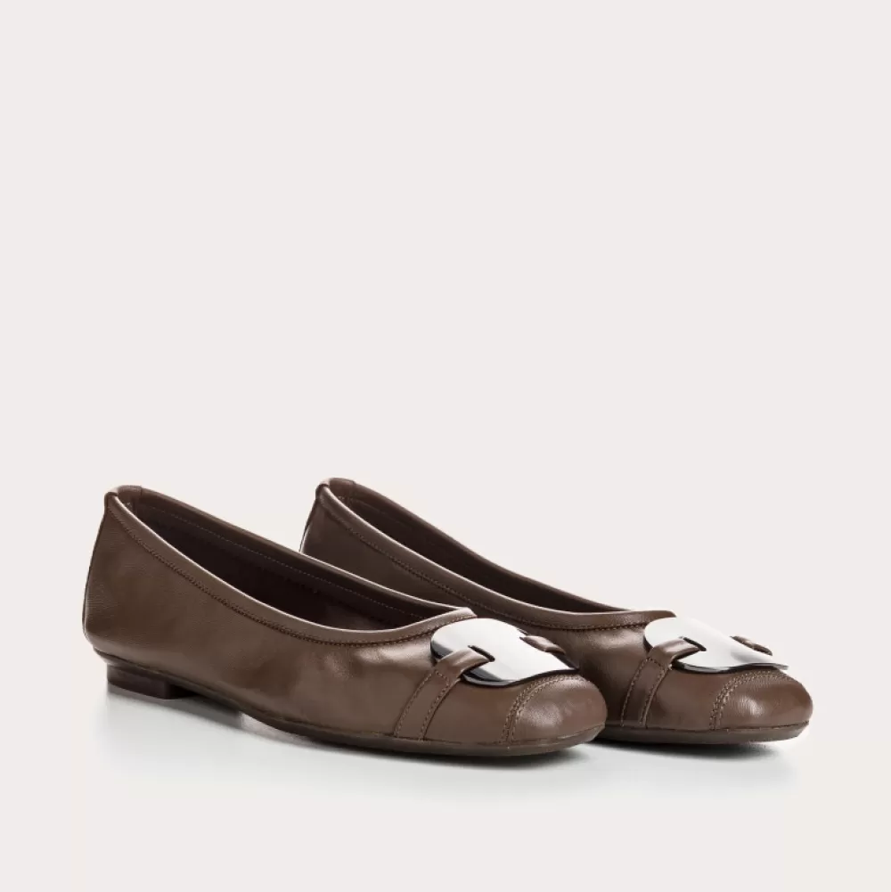 Femme Reqins Ballerines Hermes Cuir