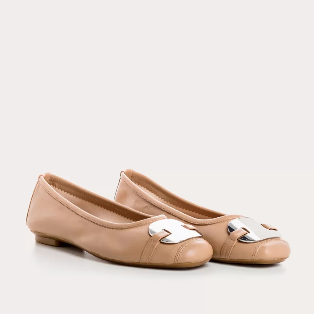 Femme Reqins Ballerines Hermes Cuir