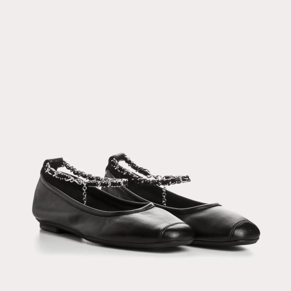 Femme Reqins Ballerines Hyphen Cuir