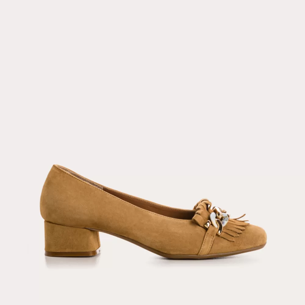 Femme Reqins Ballerines Kos Cuir Velours