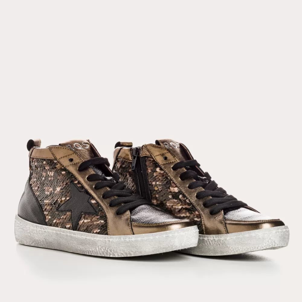 Femme Reqins Baskets Brittany Mix Sequins