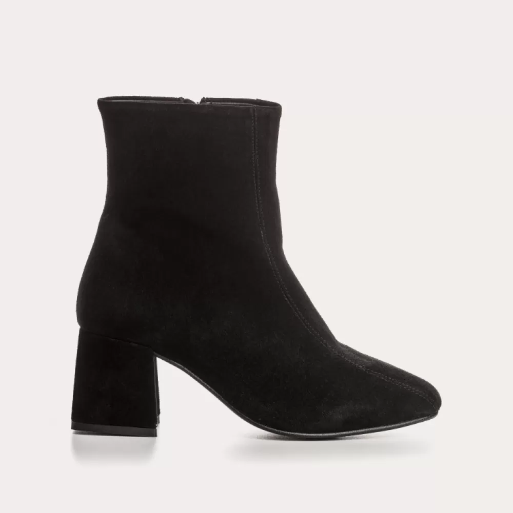 Femme Reqins Boots Agatha Cuir Velours