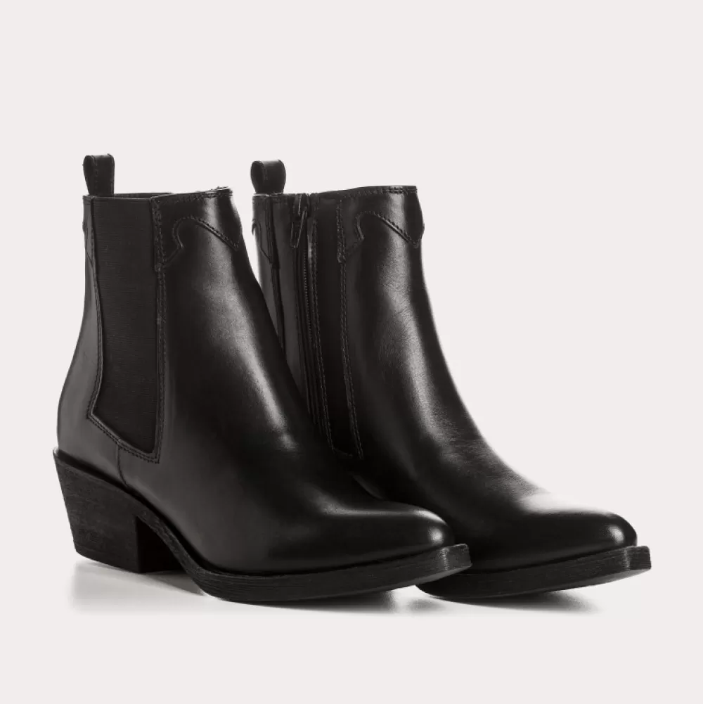 Femme Reqins Boots Elioth Cuir