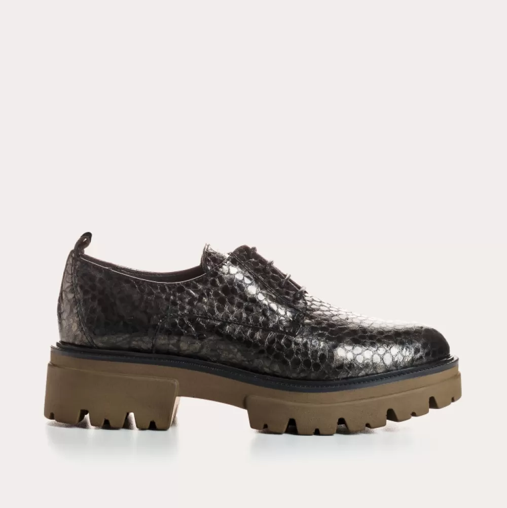 Femme Reqins Derbies Asty Caiman