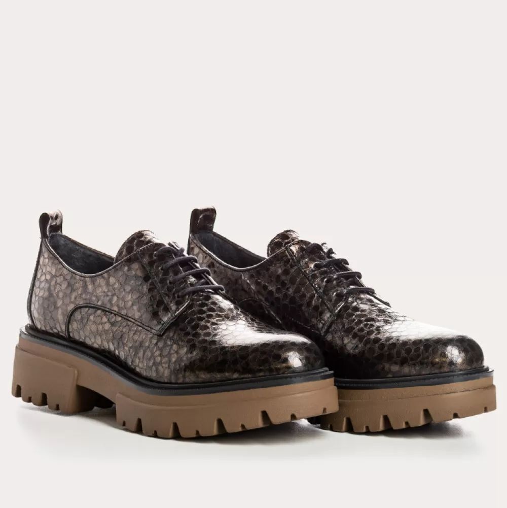 Femme Reqins Derbies Asty Caiman