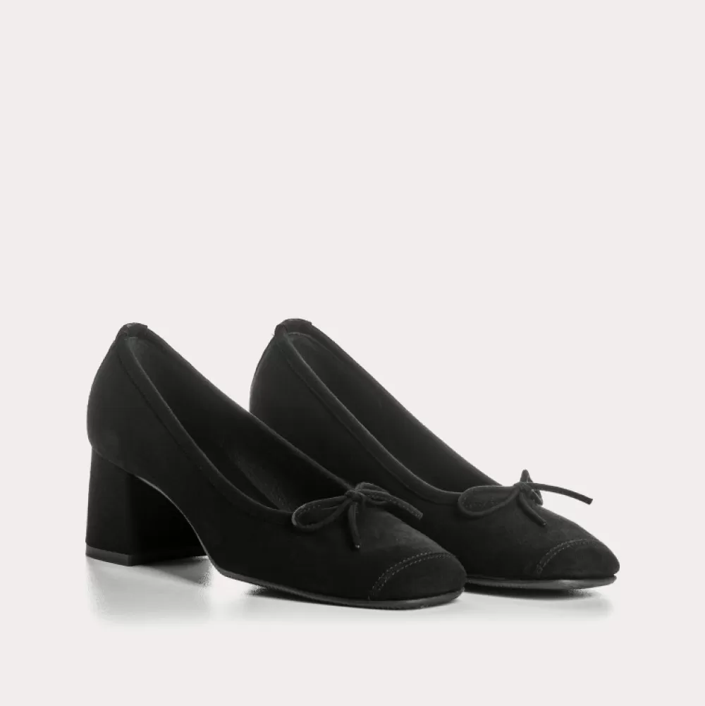 Femme Reqins Escarpins Madame Cuir Velours