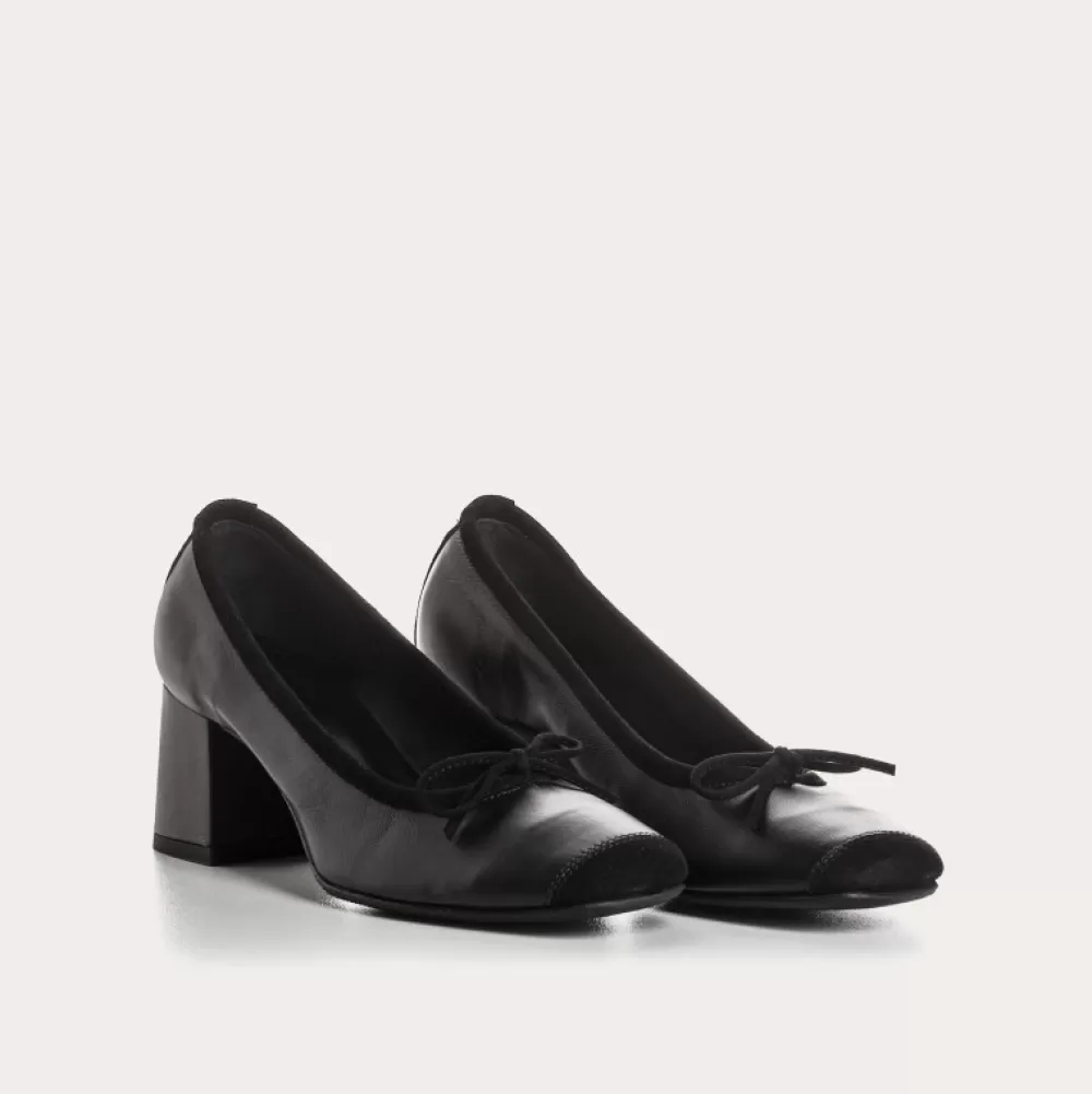 Femme Reqins Madame Cuir/Cuir Velours