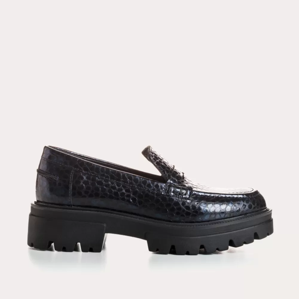 Femme Reqins Mocassins Alabama Caiman