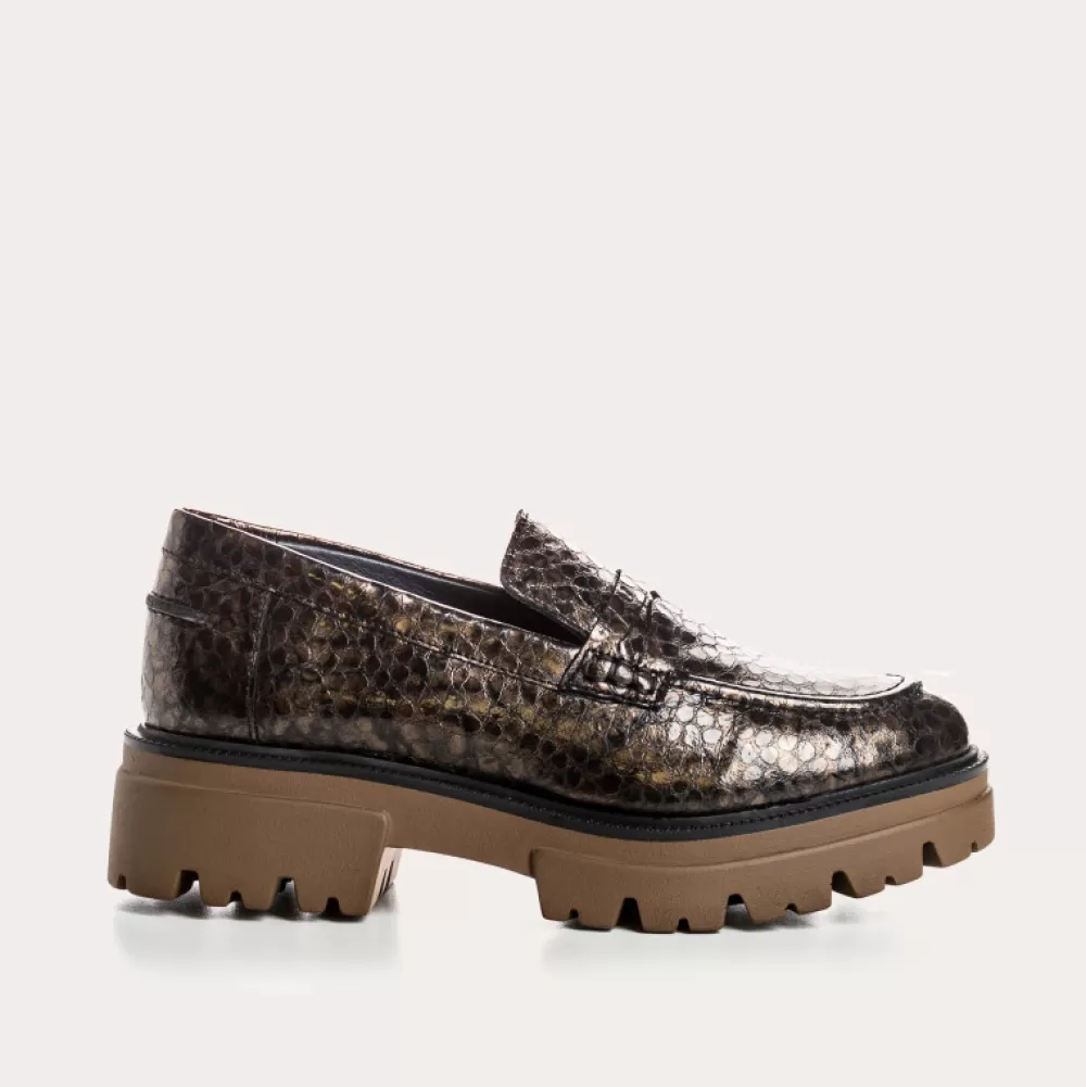 Femme Reqins Mocassins Alabama Caiman