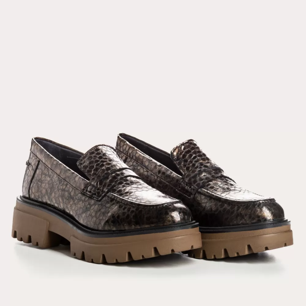 Femme Reqins Mocassins Alabama Caiman