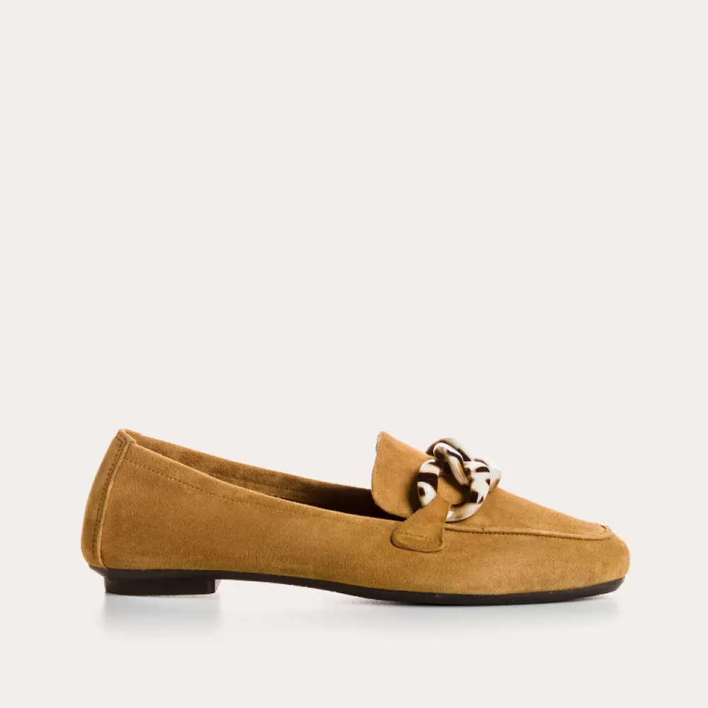 Femme Reqins Mocassins Hanissa Cuir Velours