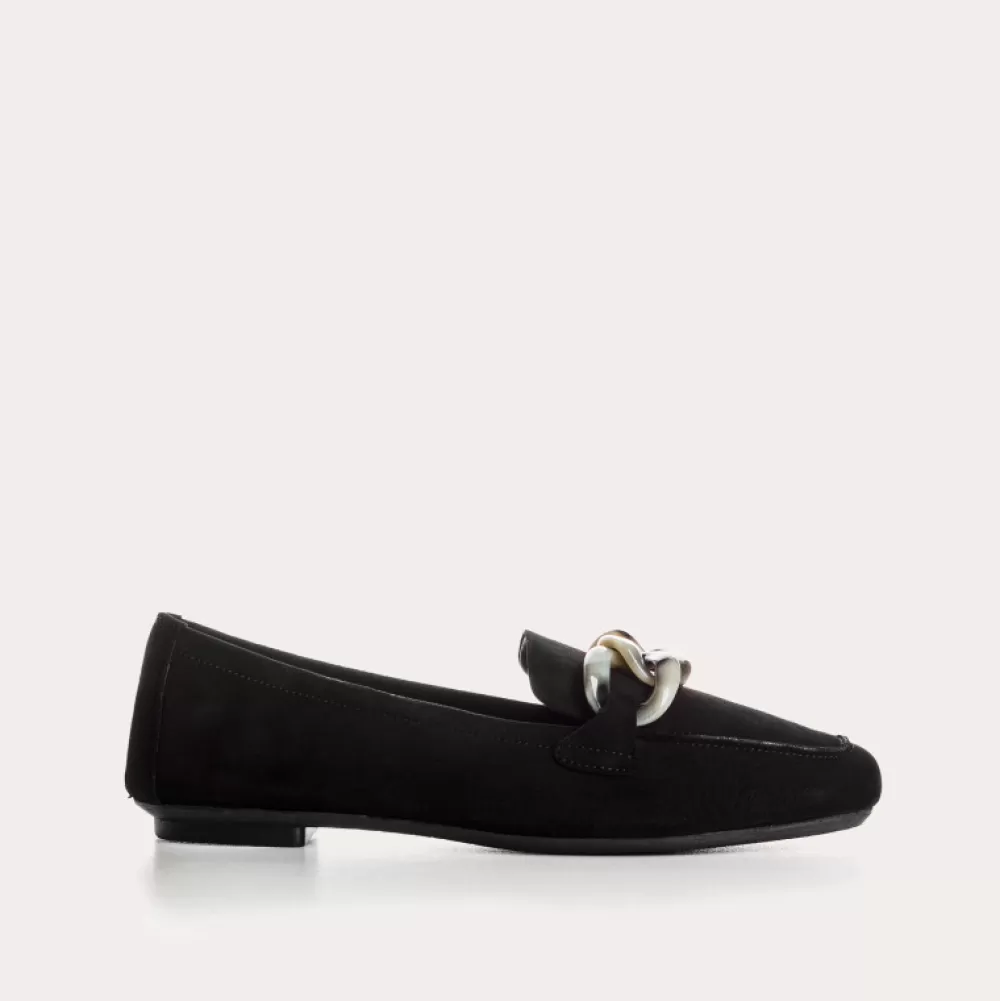 Femme Reqins Mocassins Hanissa Cuir Velours