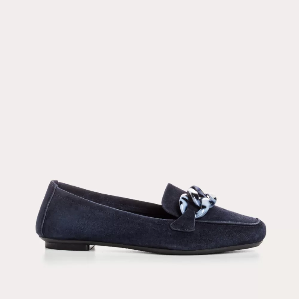 Femme Reqins Mocassins Hanissa Cuir Velours