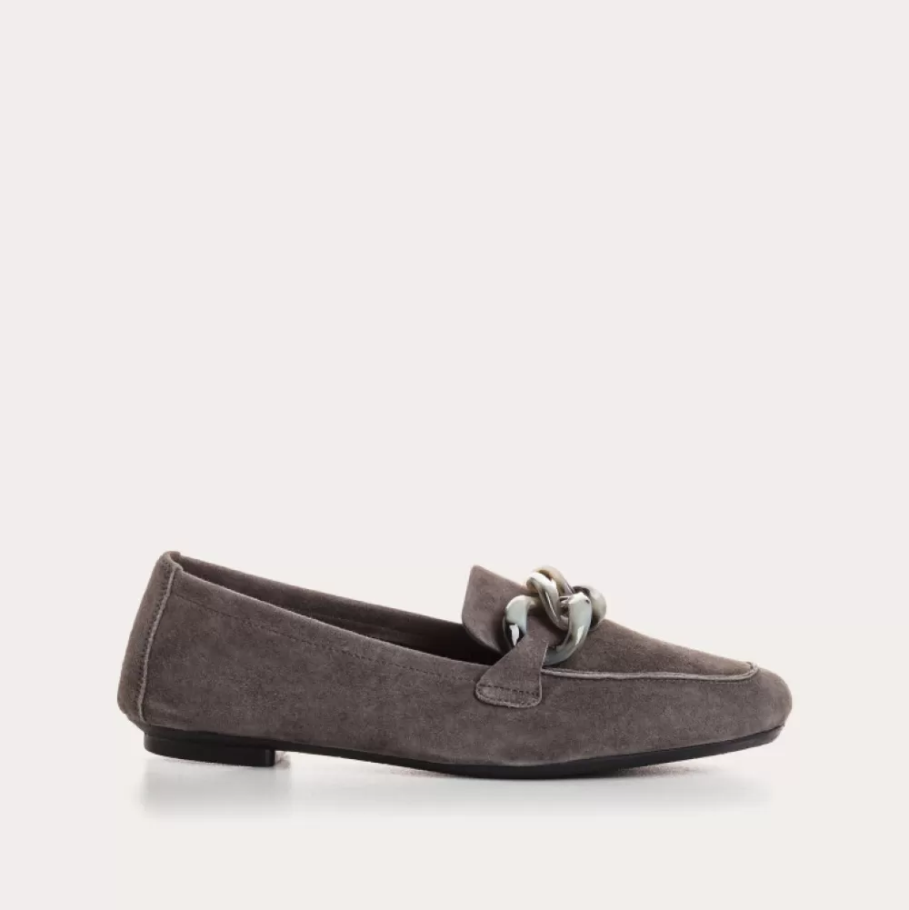 Femme Reqins Mocassins Hanissa Cuir Velours