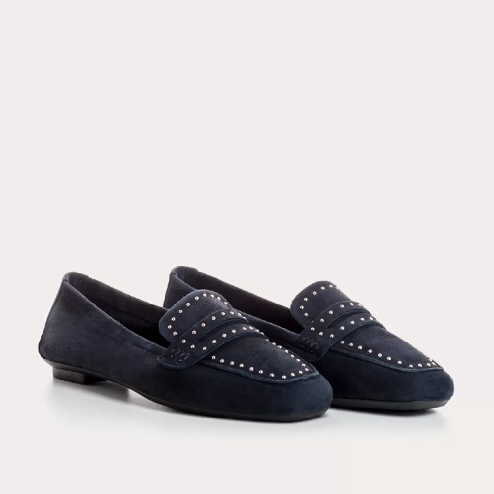 Femme Reqins Mocassins Helodie Cuir Velours