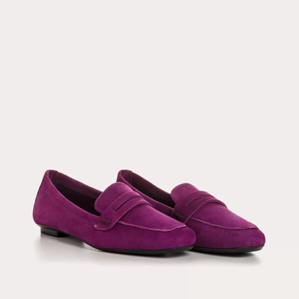 Femme Reqins Mocassins Hema Cuir Velours