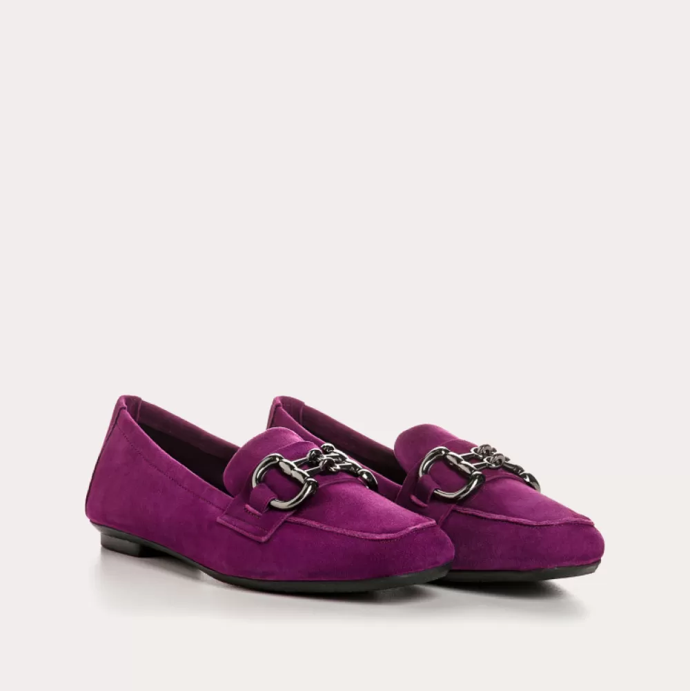 Femme Reqins Mocassins Hinder Cuir Velours