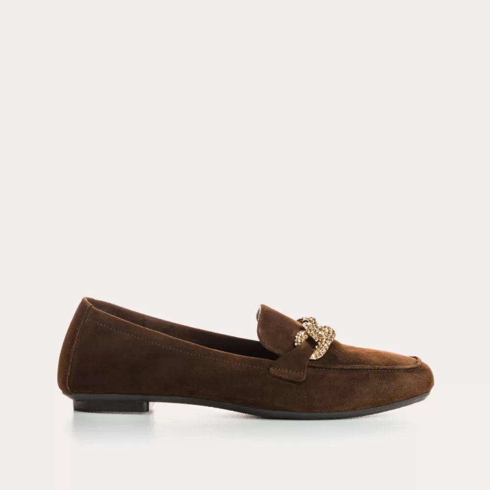 Femme Reqins Mocassins Holding Cuir Velours