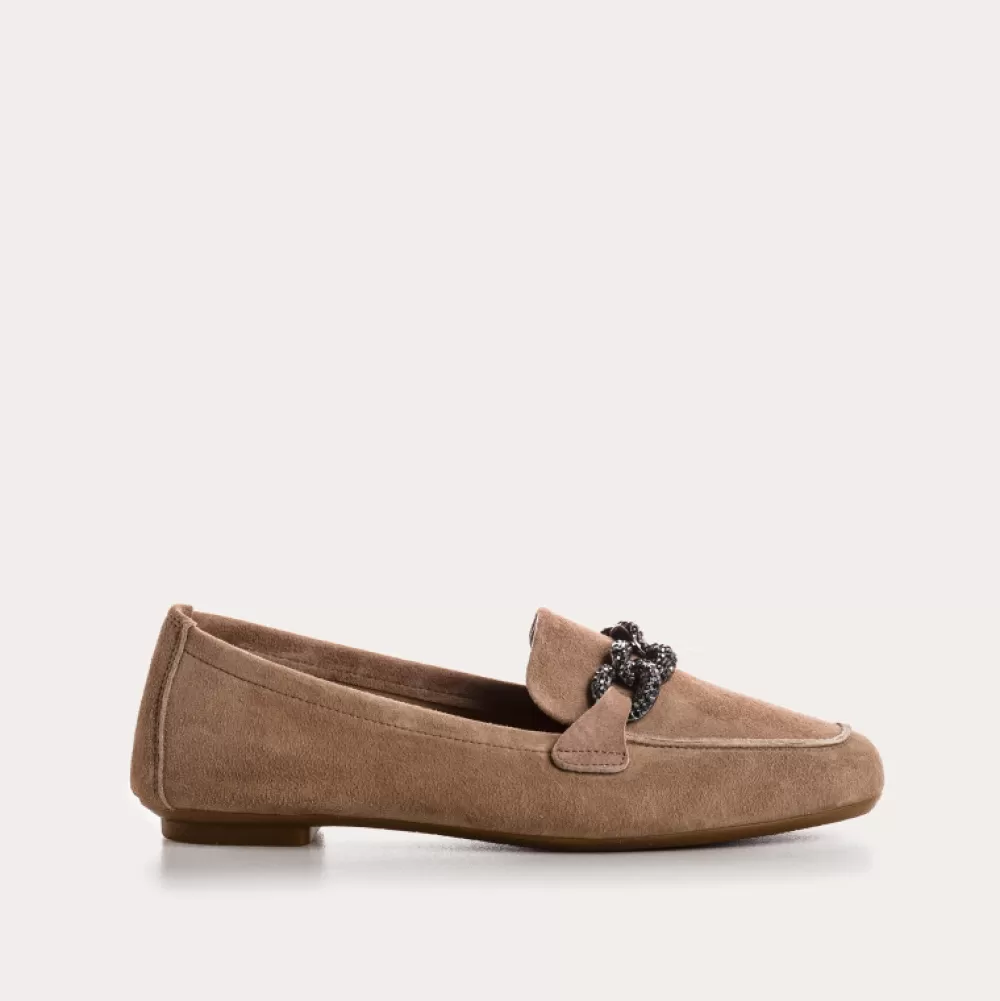 Femme Reqins Mocassins Holding Cuir Velours