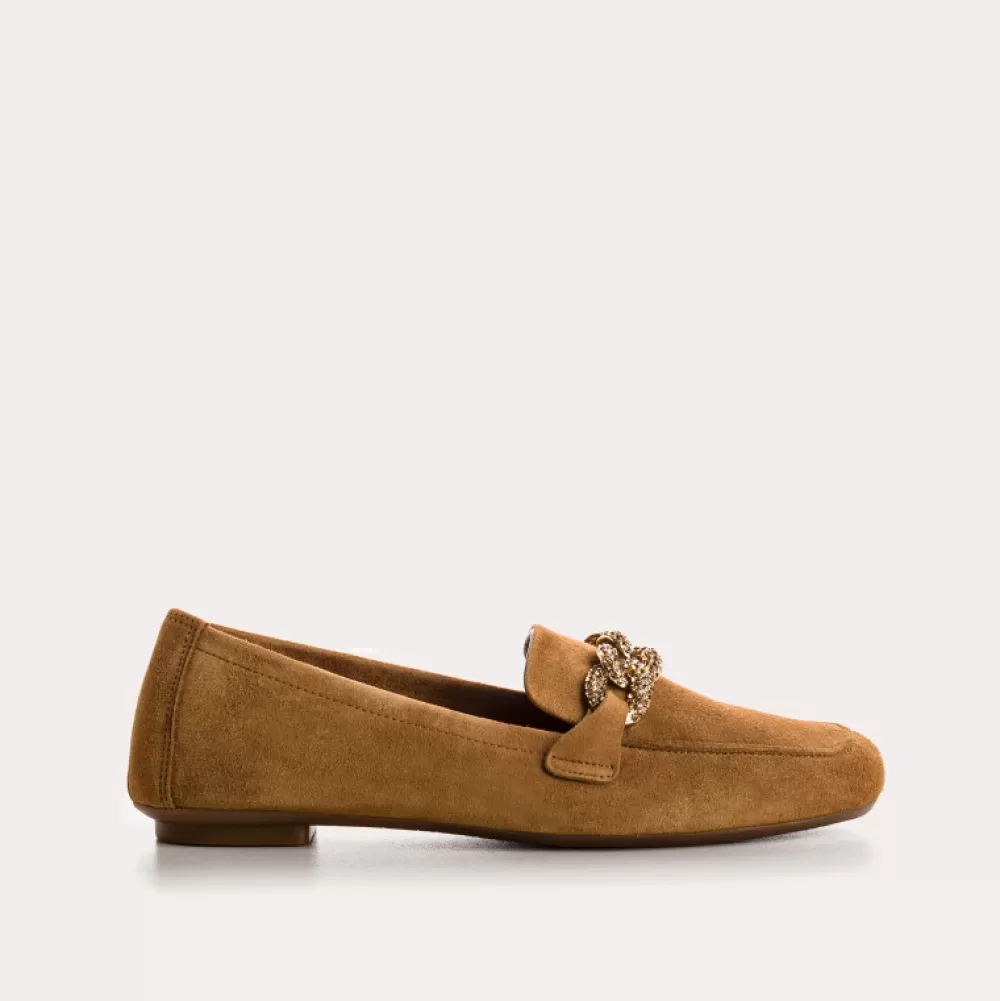 Femme Reqins Mocassins Holding Cuir Velours