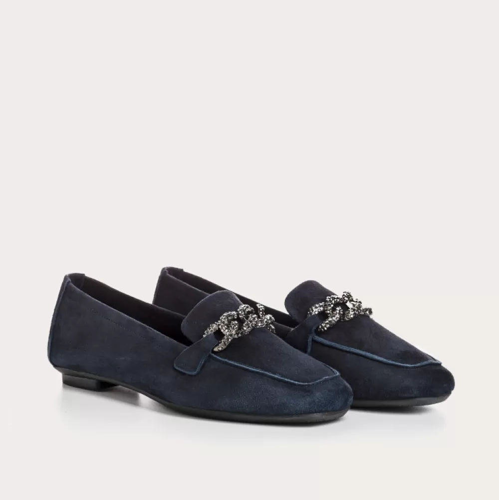 Femme Reqins Mocassins Holding Cuir Velours