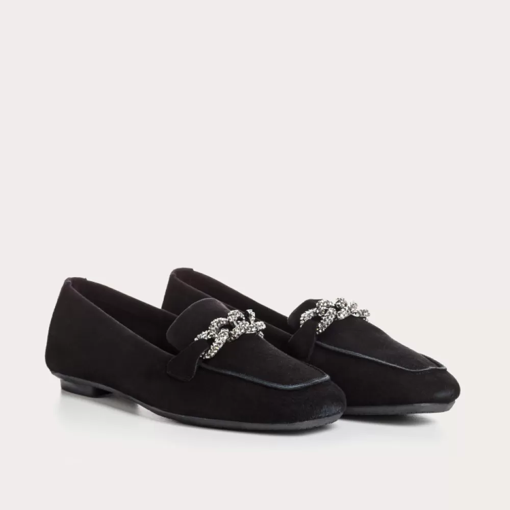 Femme Reqins Mocassins Holding Cuir Velours