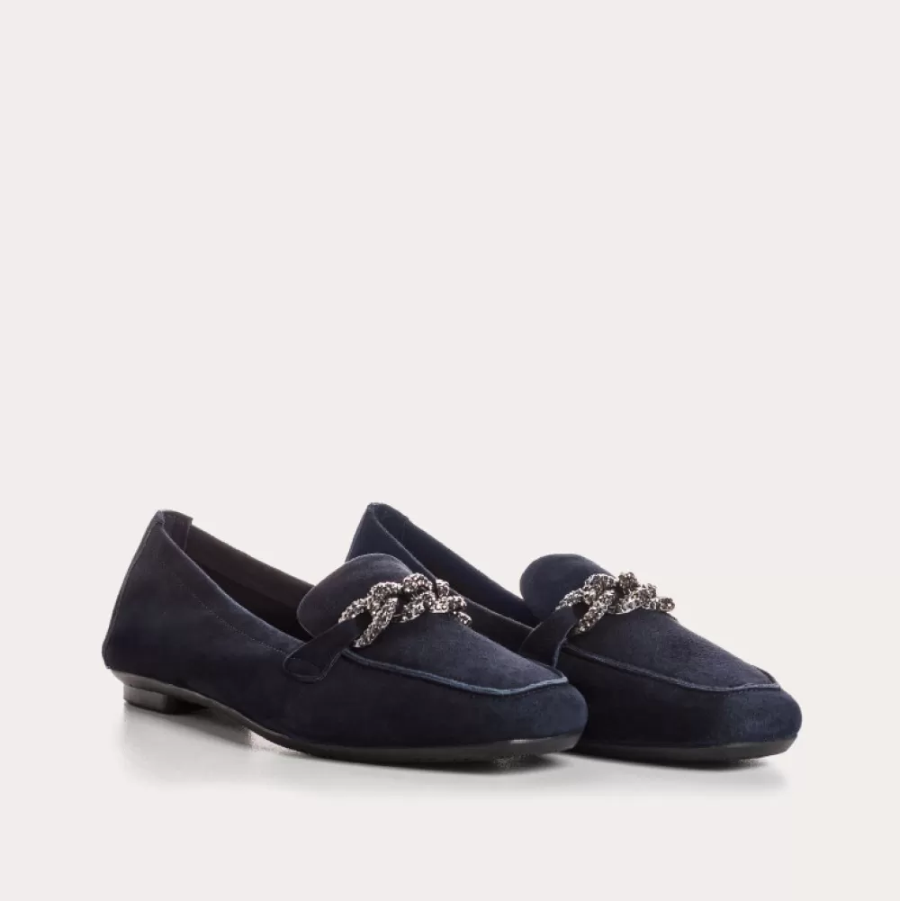 Femme Reqins Mocassins Holding Cuir Velours