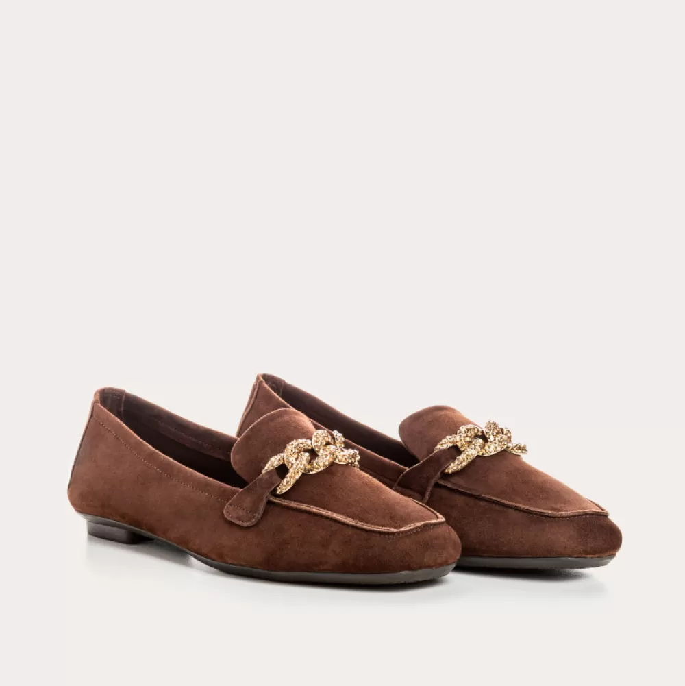 Femme Reqins Mocassins Holding Cuir Velours