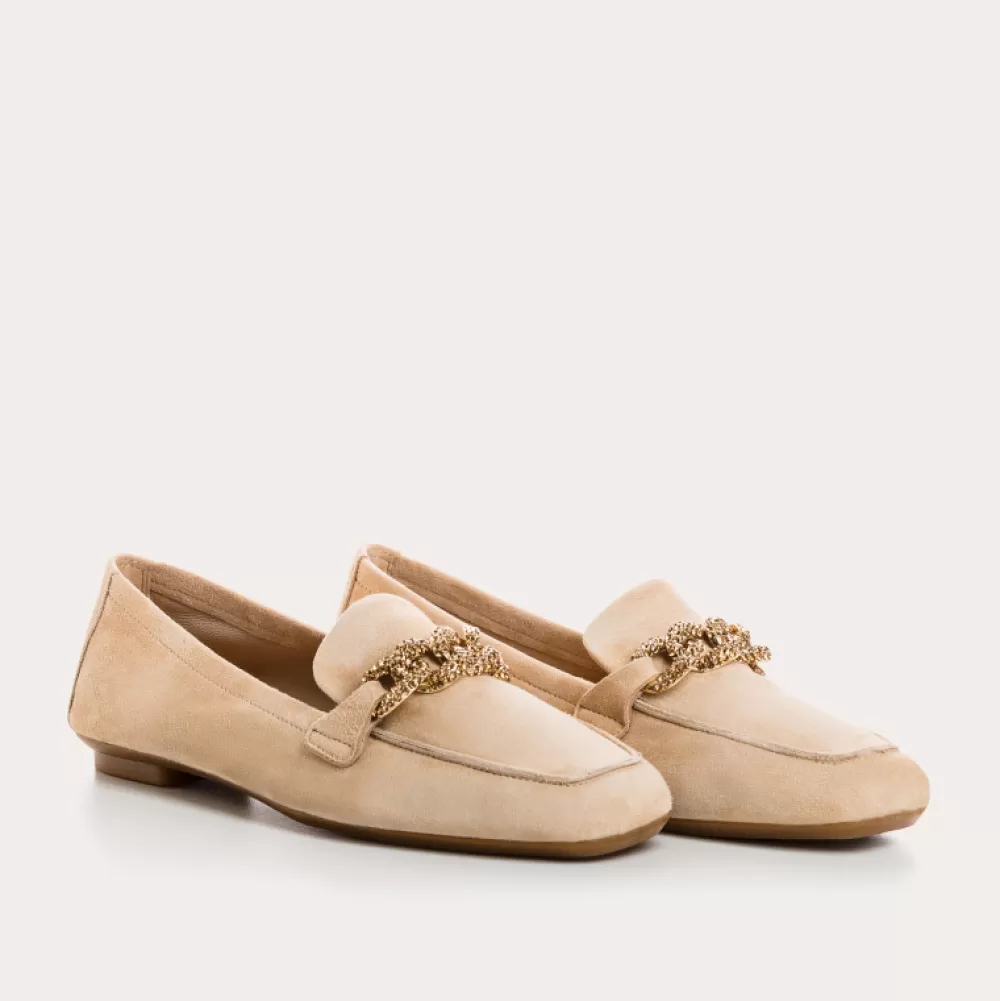 Femme Reqins Mocassins Holding Cuir Velours