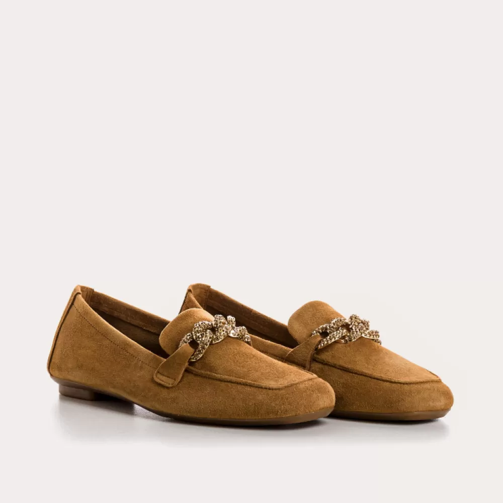 Femme Reqins Mocassins Holding Cuir Velours