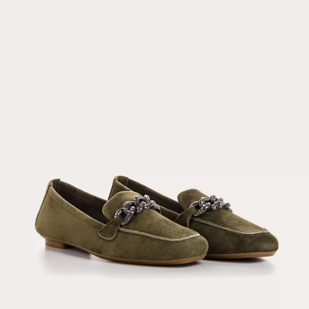 Femme Reqins Mocassins Holding Cuir Velours