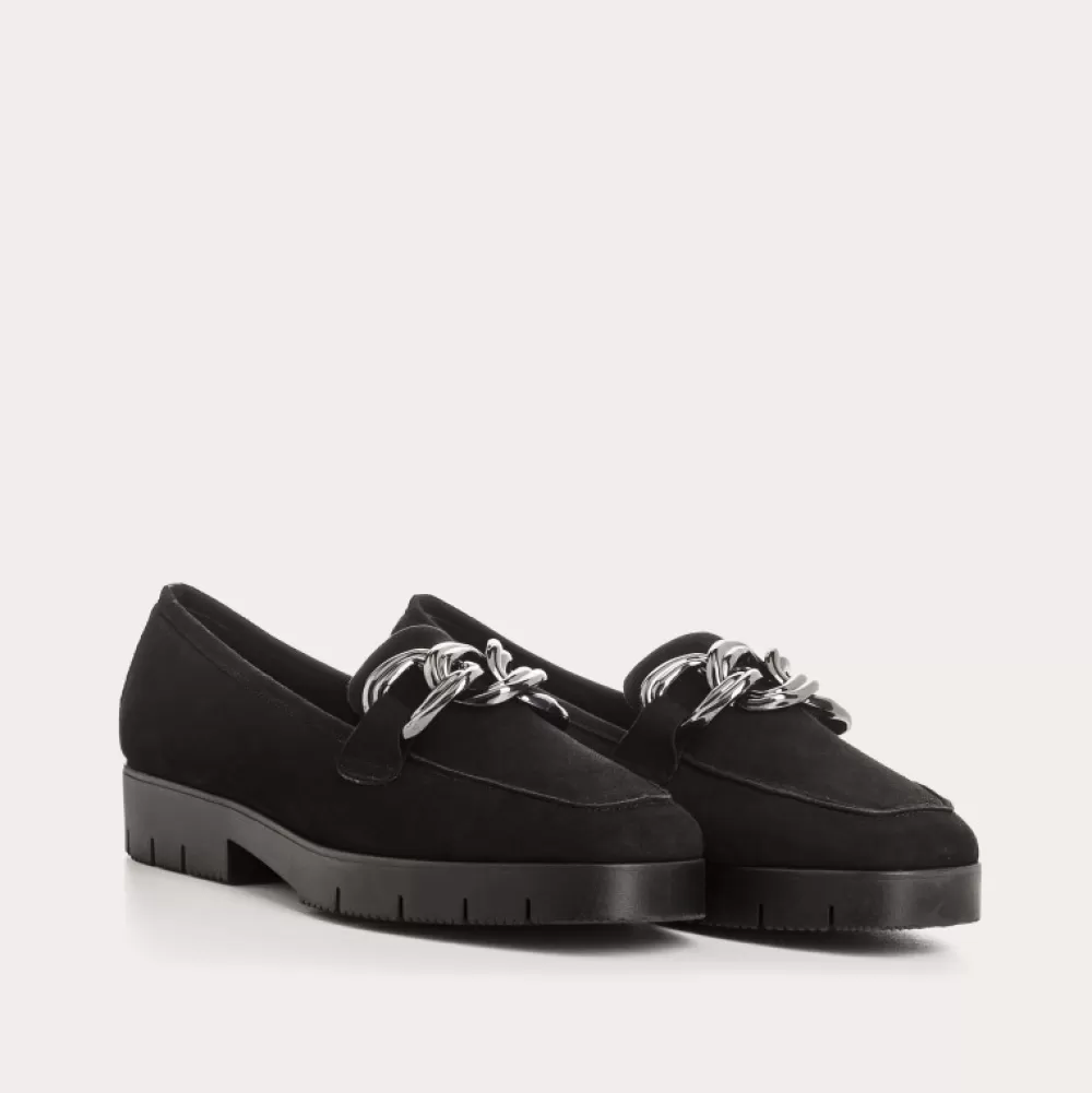 Femme Reqins Mocassins Mashi Cuir Velours