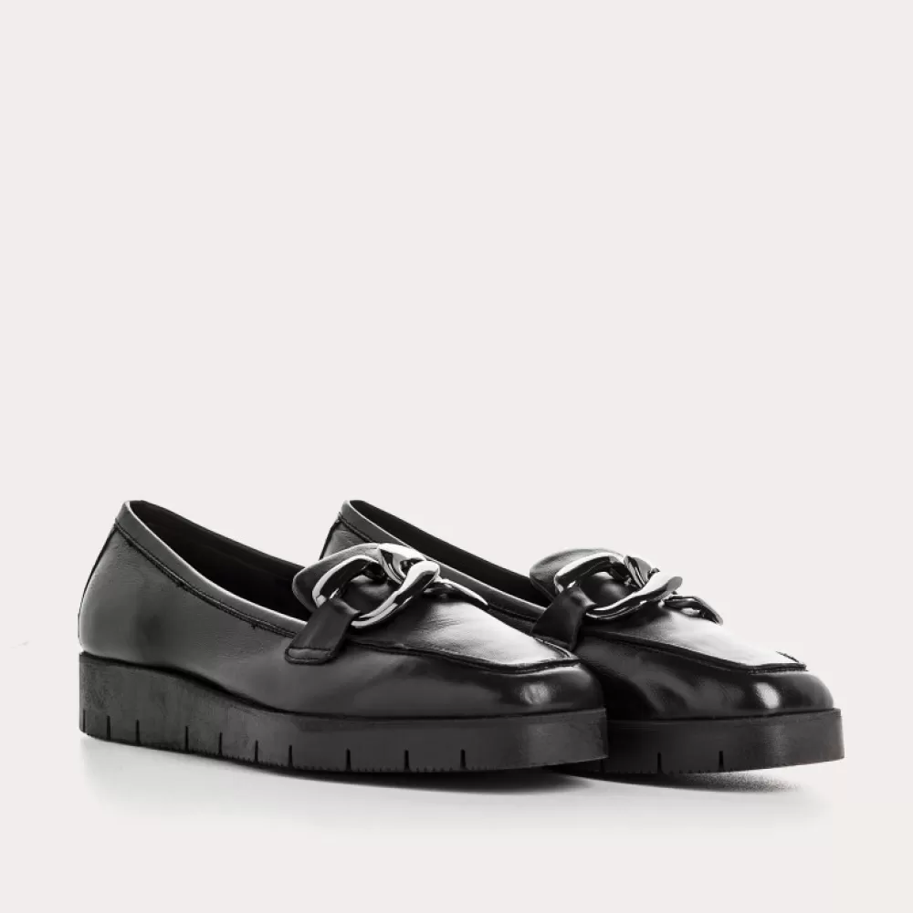 Femme Reqins Mocassins Naster Cuir