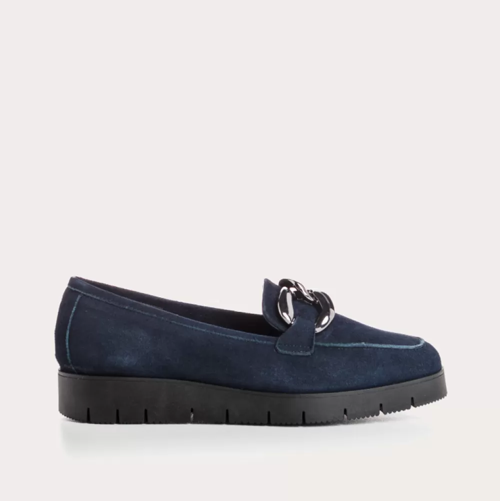 Femme Reqins Mocassins Naster Cuir Velours