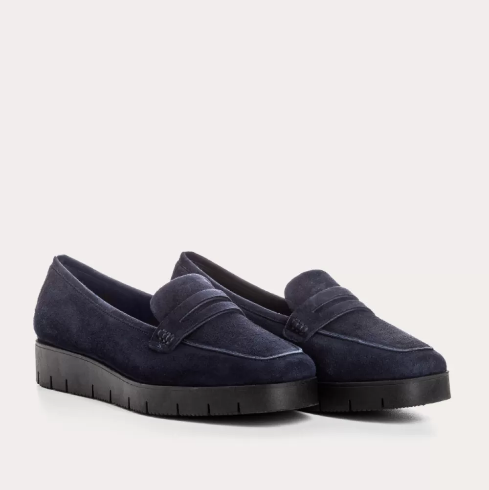 Femme Reqins Mocassins Nomani Cuir Velours