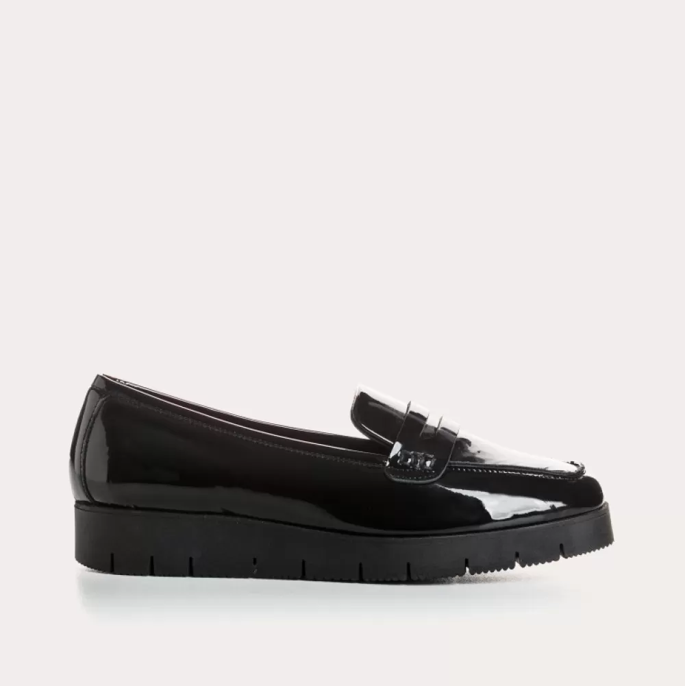 Femme Reqins Mocassins Nomani Vernis