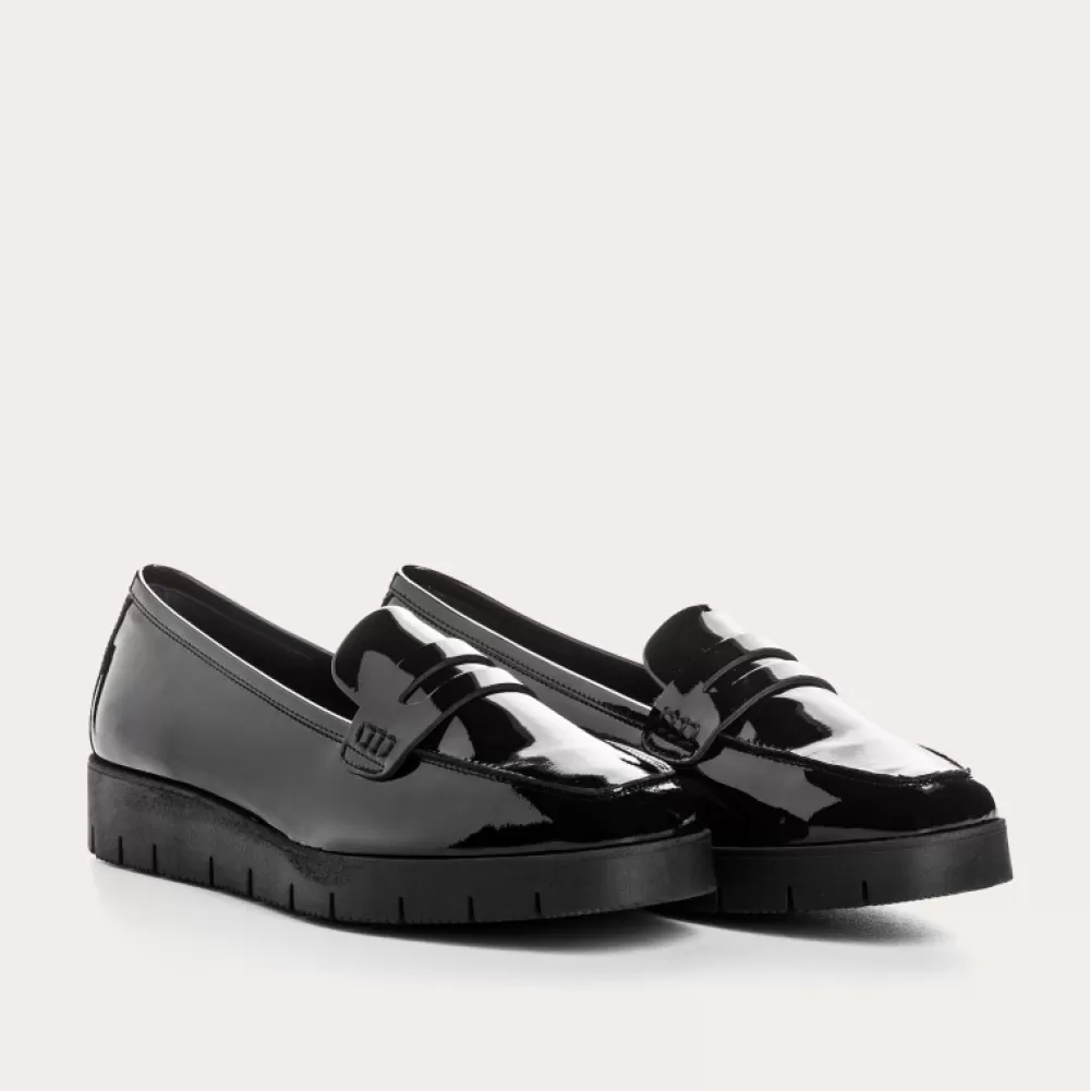 Femme Reqins Mocassins Nomani Vernis