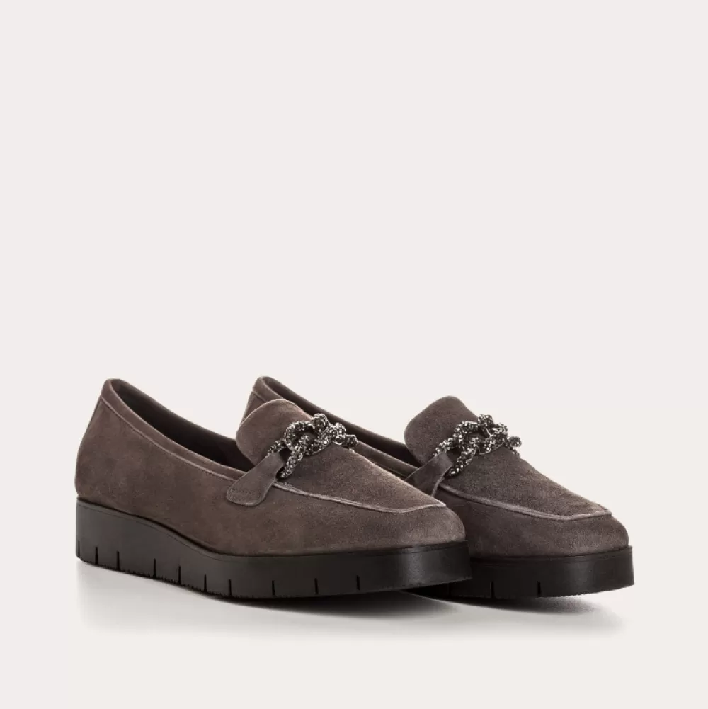 Femme Reqins Mocassins Nora Cuir Velours